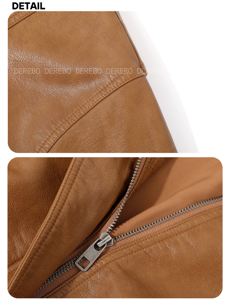 Czech Rider Zip-Up Leather Jacket