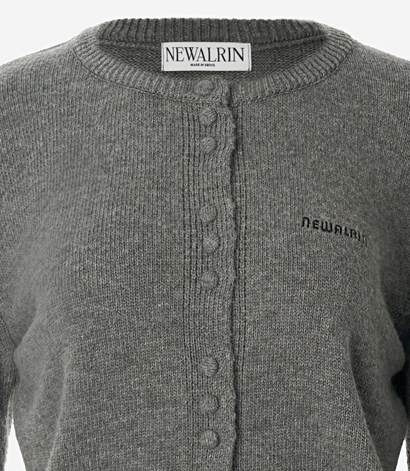 NEWALRIN Basic Cashmere Knit Cardigan