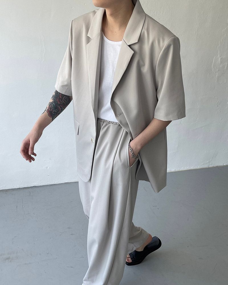 OW Two Button Short-Sleeved Jacket (Set - Up