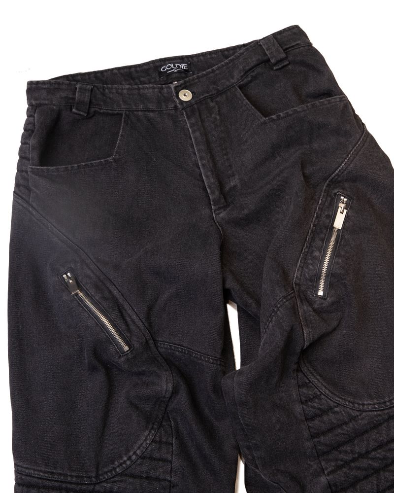 MOTOR WASHED DENIM PANTS
