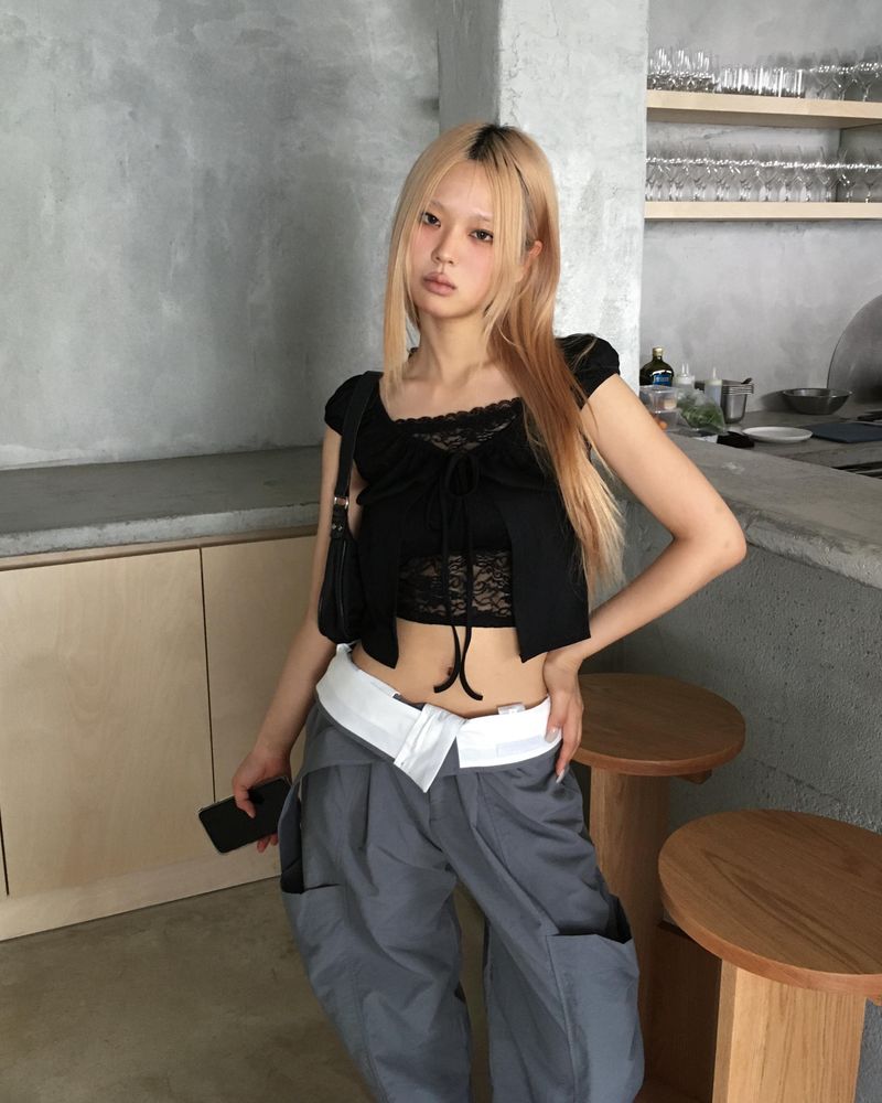 kyoive(コイブ)の「Nylon belted cargo pants(Pants)」