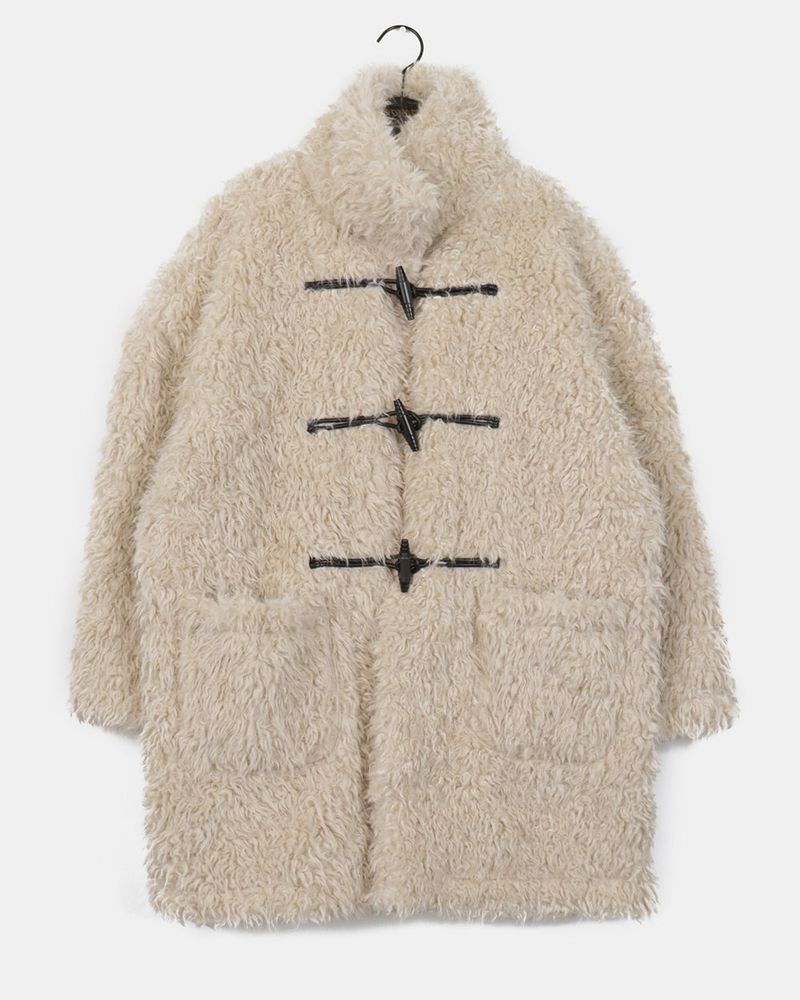 Mical oversized fur duffle coat