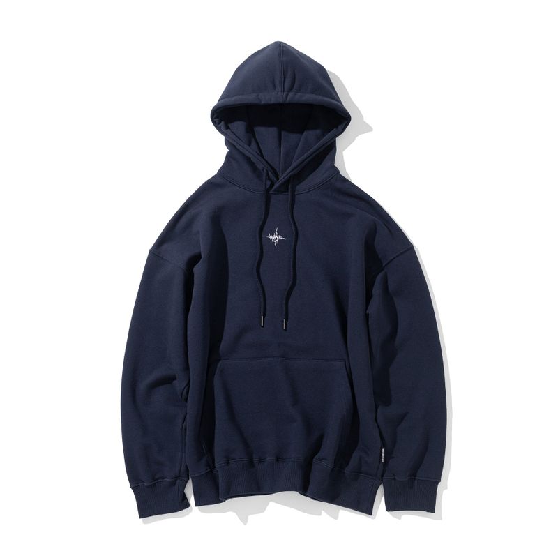 MASSNOUN(マスノウン)の「TWIG LOGO OVERSIZED HOODIE MFFHD001-NV(Tops)」