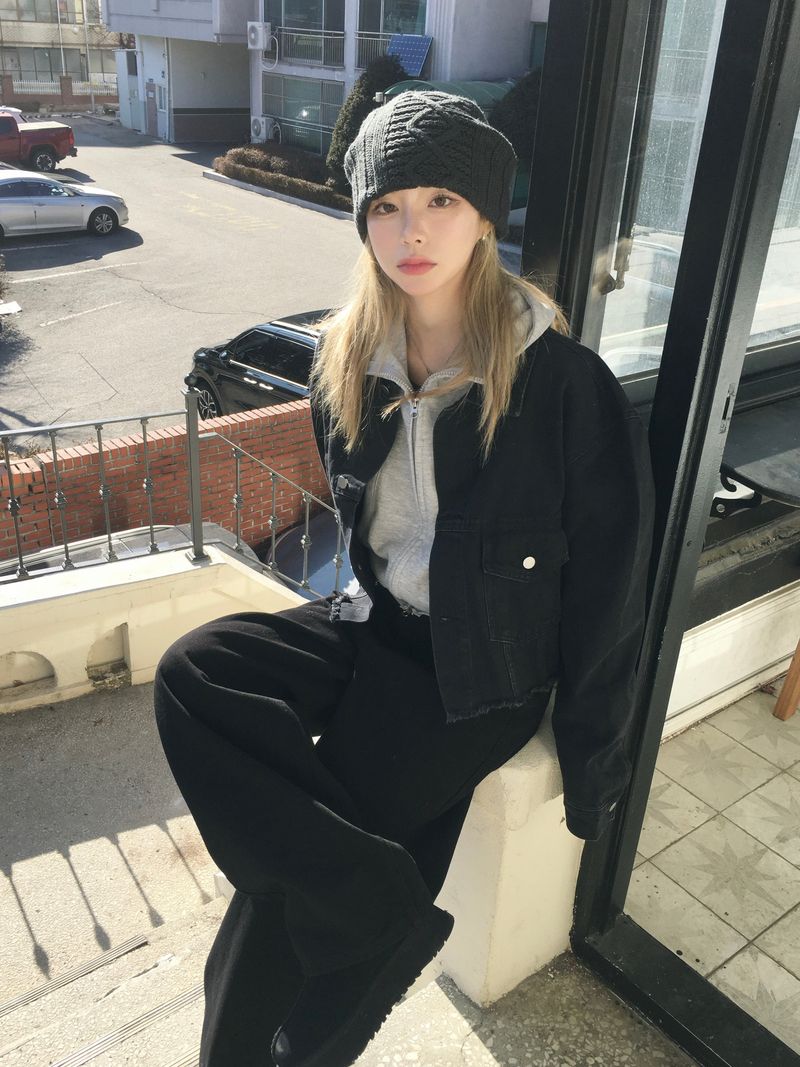 Labo High Neck Hooded Zip-Up (7c)