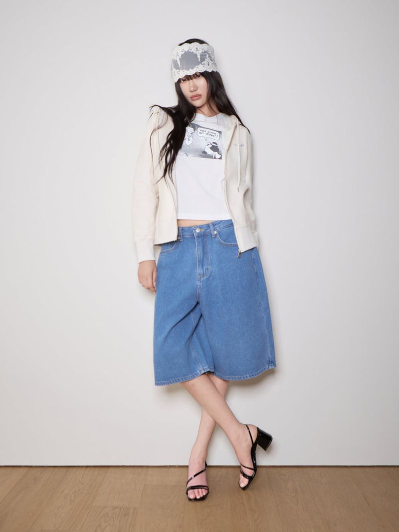 Denim Bermuda Shorts