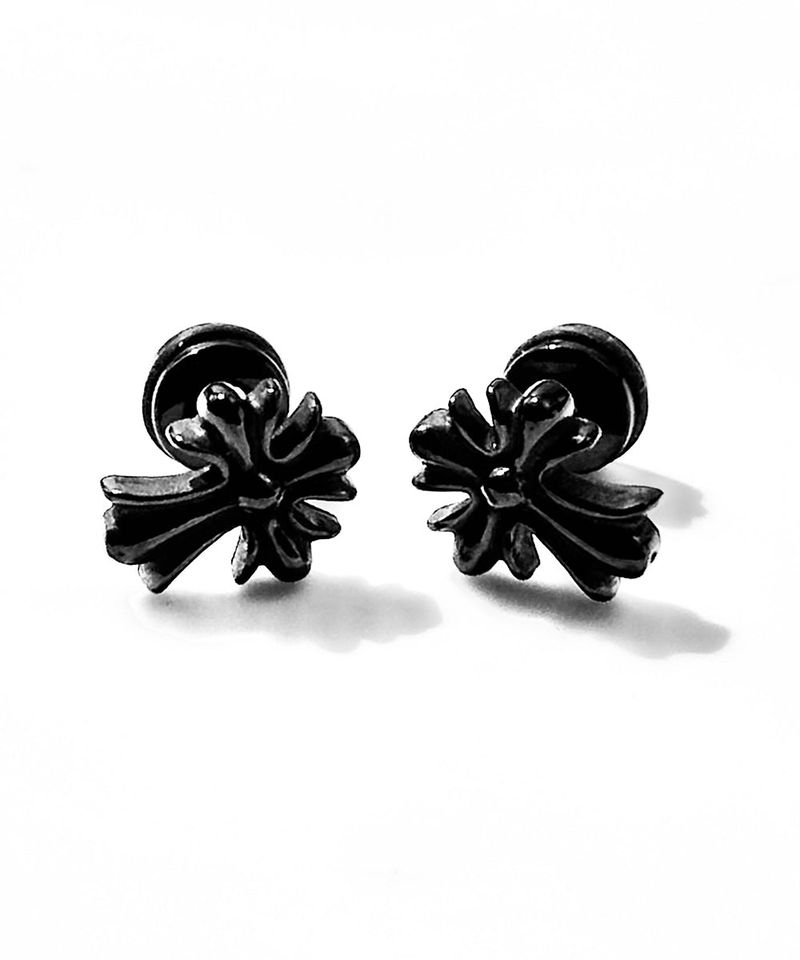 Black Cross Piercing 2PCS