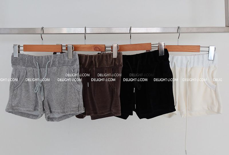 Velvet Low Slim Shorts