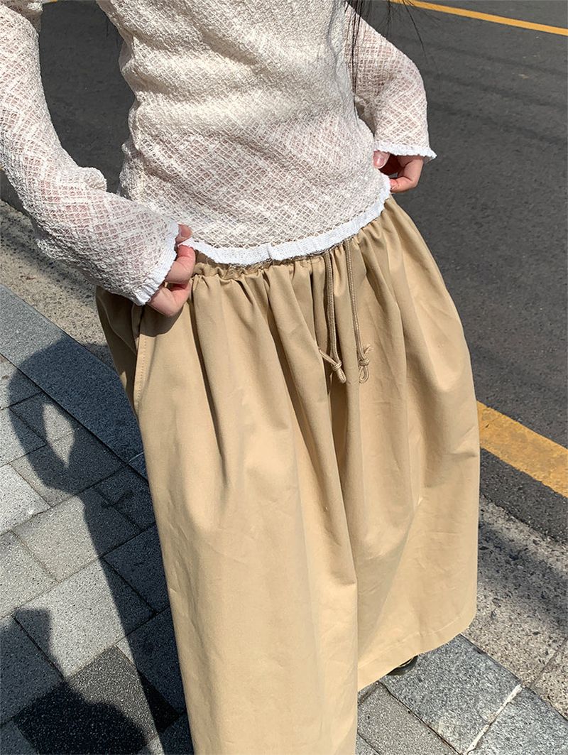 FEVER FLARE MAXI SKIRT (4C)