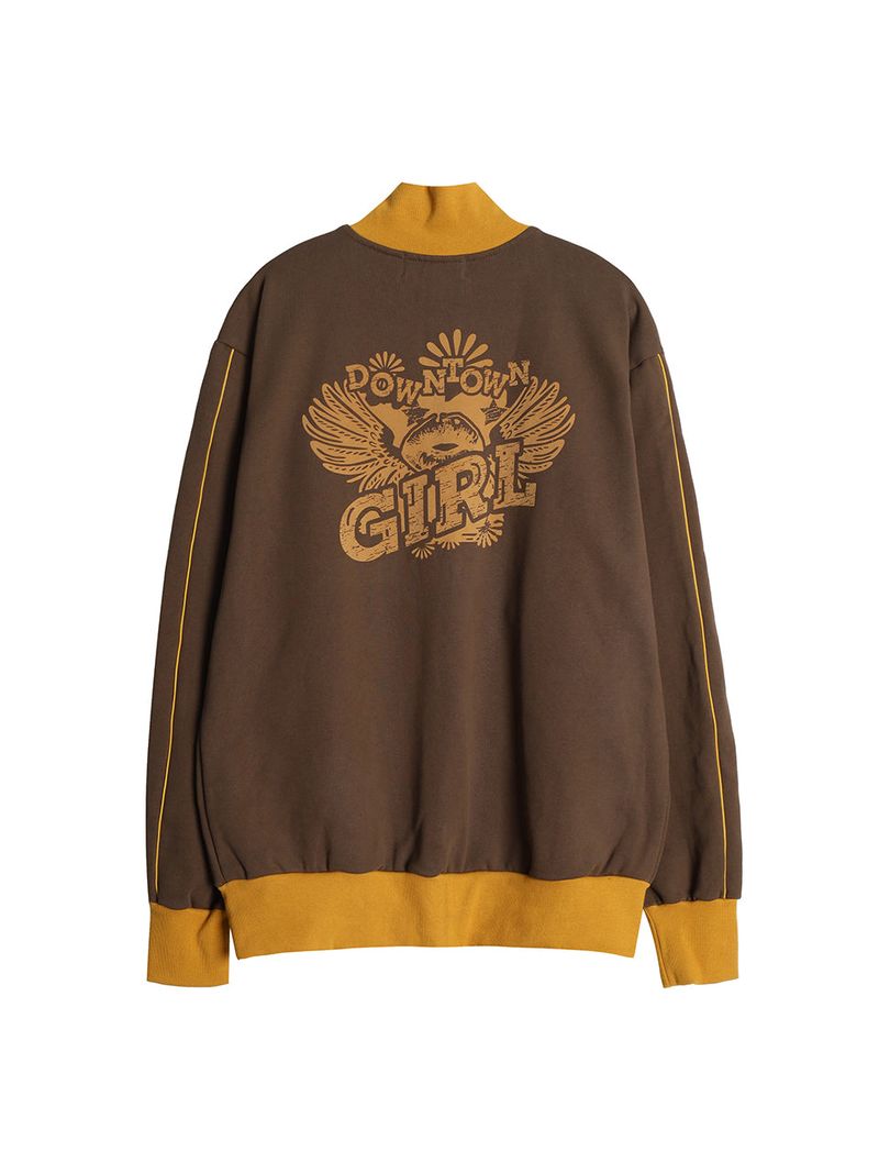 DOWN TOWN GIRL ZIP-UP / BROWN