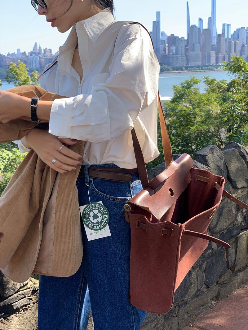 [Cowhide] Mid pick belt
