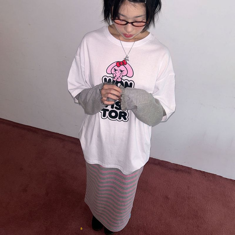 PPINTO Logo Layered frill LS-T [white]