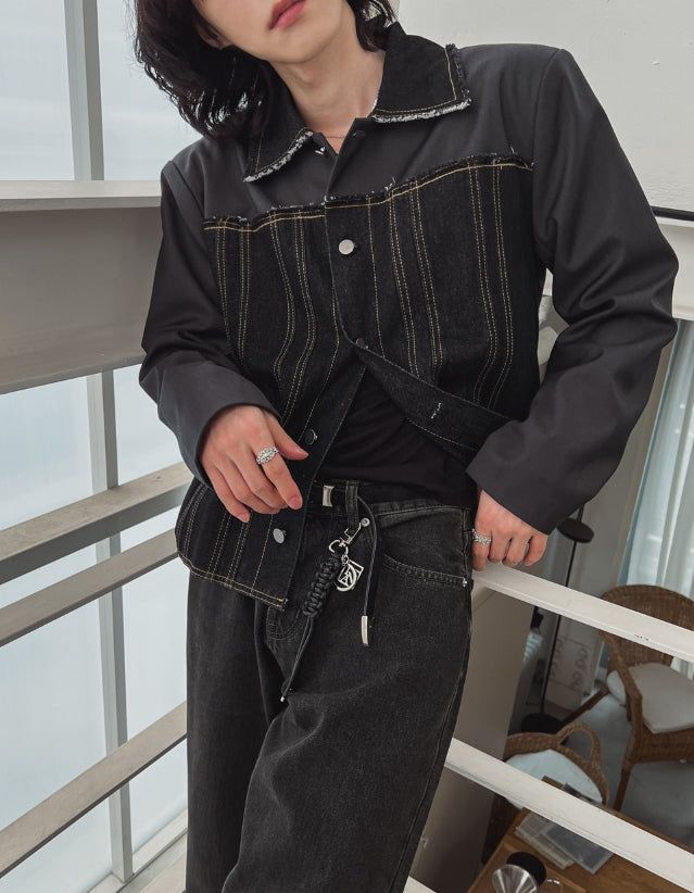 Bison Half Denim Jacket