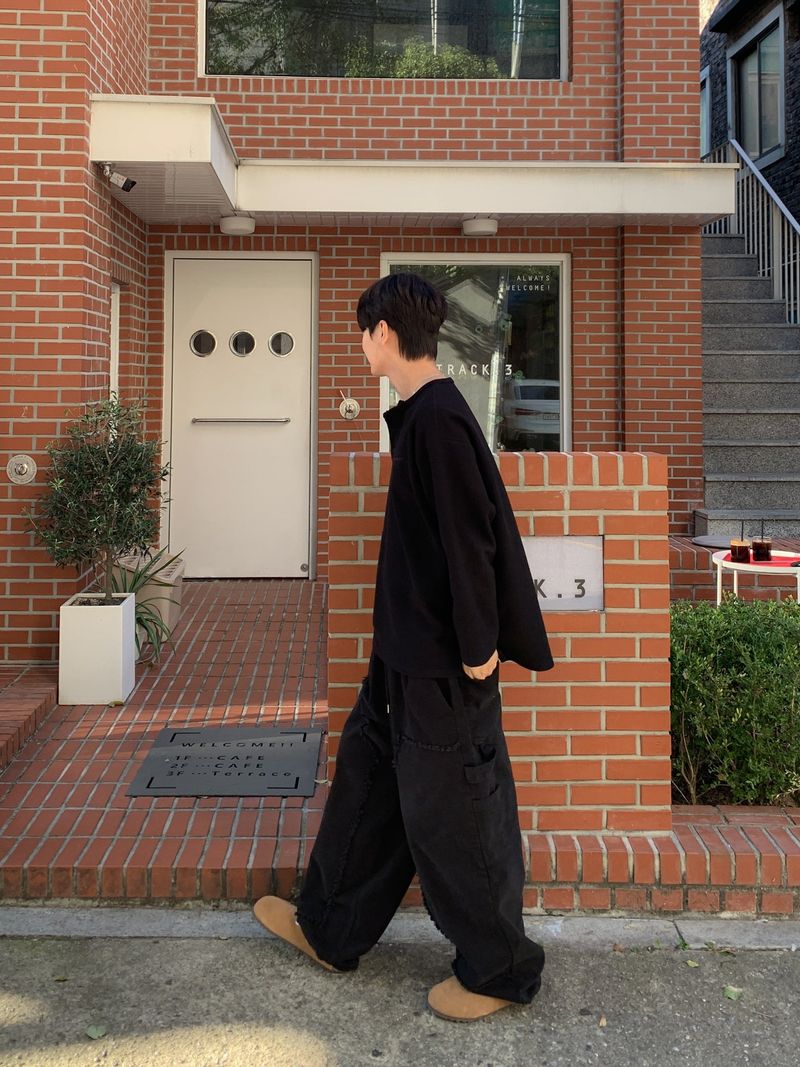Bean over henley neck knit tee