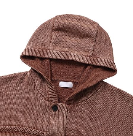 Demon Washing Knit Hood Jacket