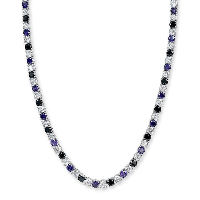 blackpurple（ブラックパープル）の「[blacklabel] BlackPurple Sigma Tennis Cubic Necklace（Accessories）」