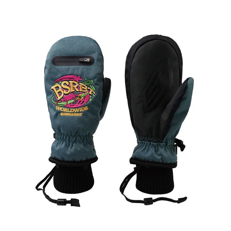BSRABBIT(ビエスラビット)の「WORLDWIDE RB ZIPPER POCKET GLOVE DARK DENIM(Fashion Accessories)」