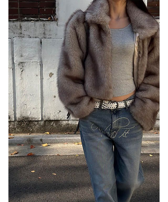 MUZESEOUL（ミューズソウル）の「[F/W] クロップフォクシーファージャケット（ジャケット/アウター）」