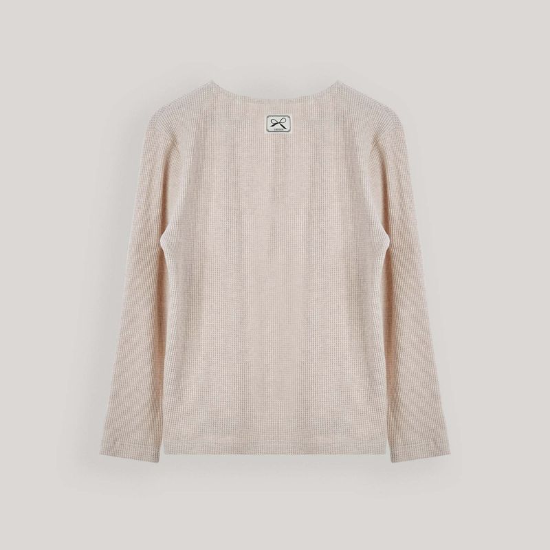 Oat Waffle Button Tee