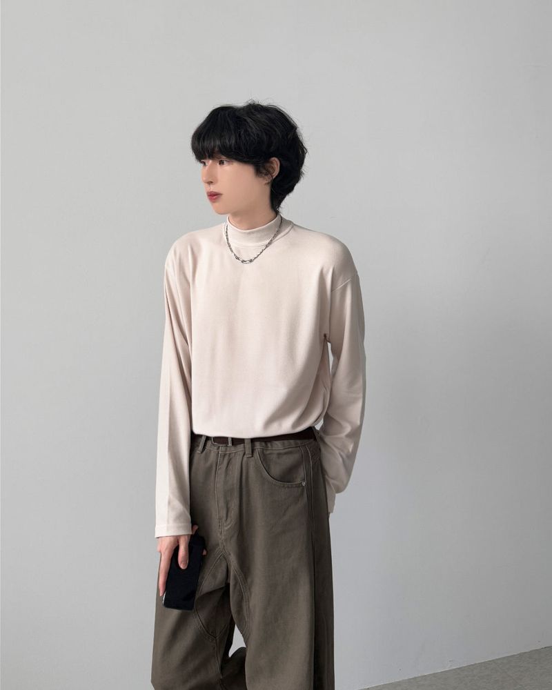 Weaver Half-Neck Knit T-Shirt