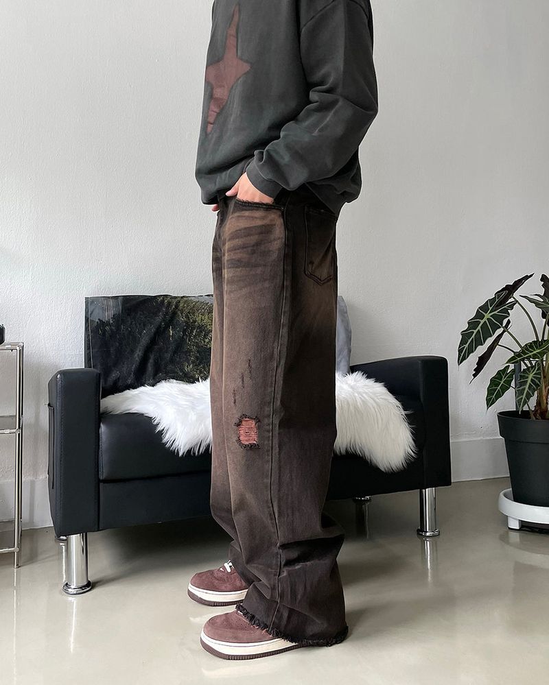 Vintage brown denim pants