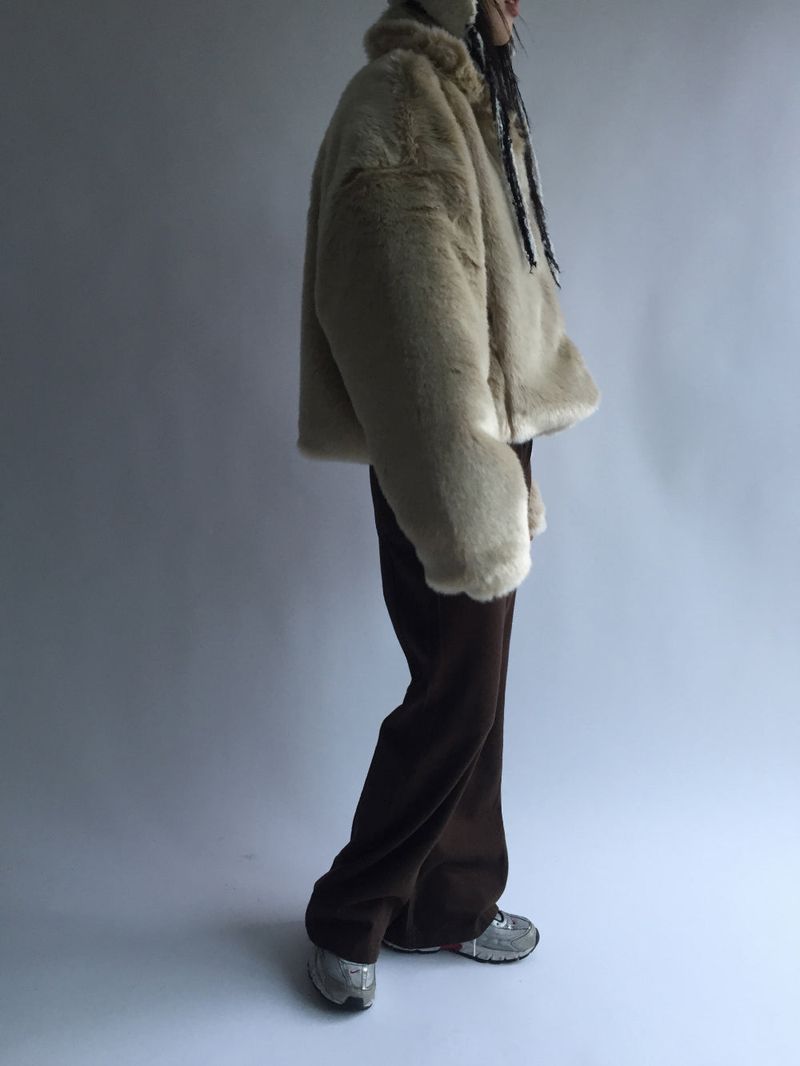 Eco fur jacket