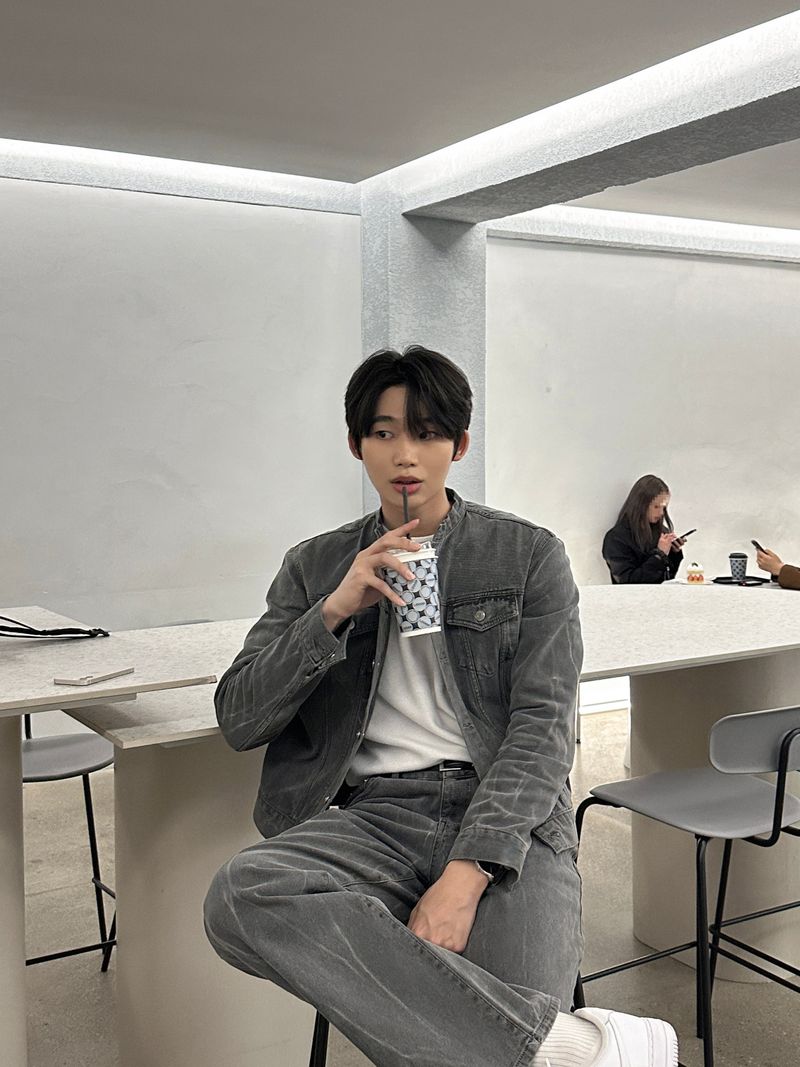 LMN Semi-Over China Setup Denim Jacket (Gray)