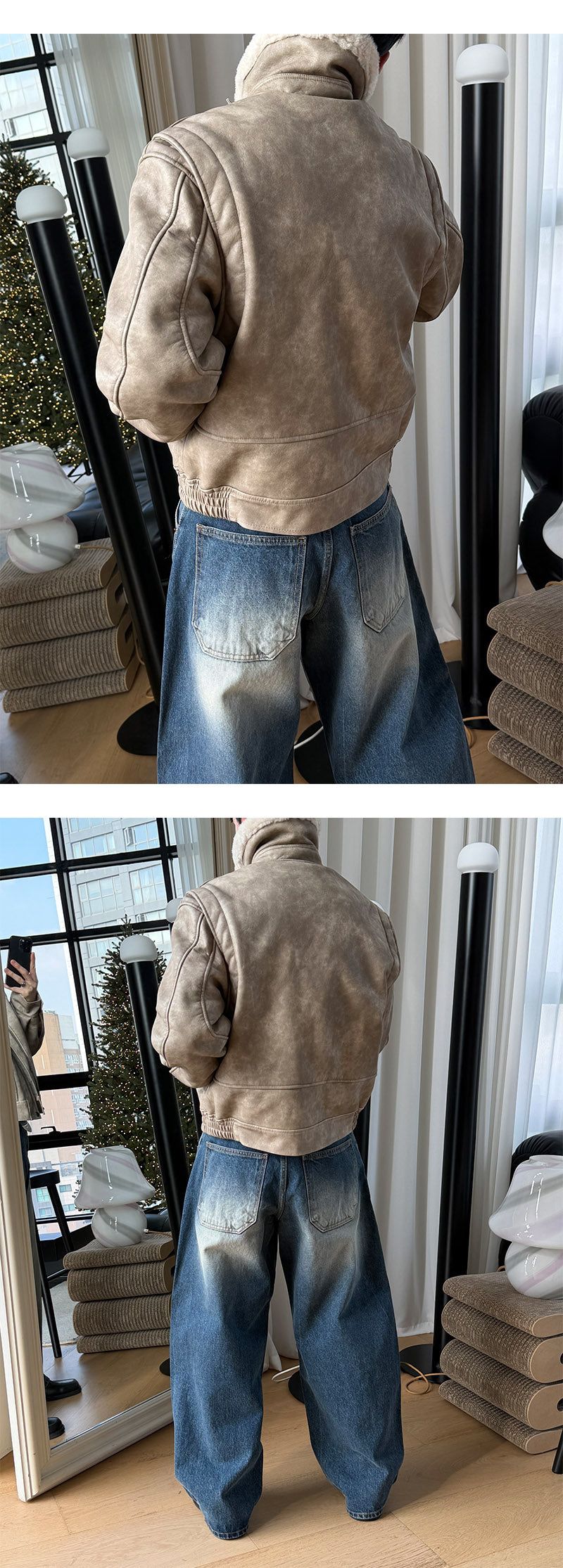 [Unisex] Washed high neck mustang(2color)