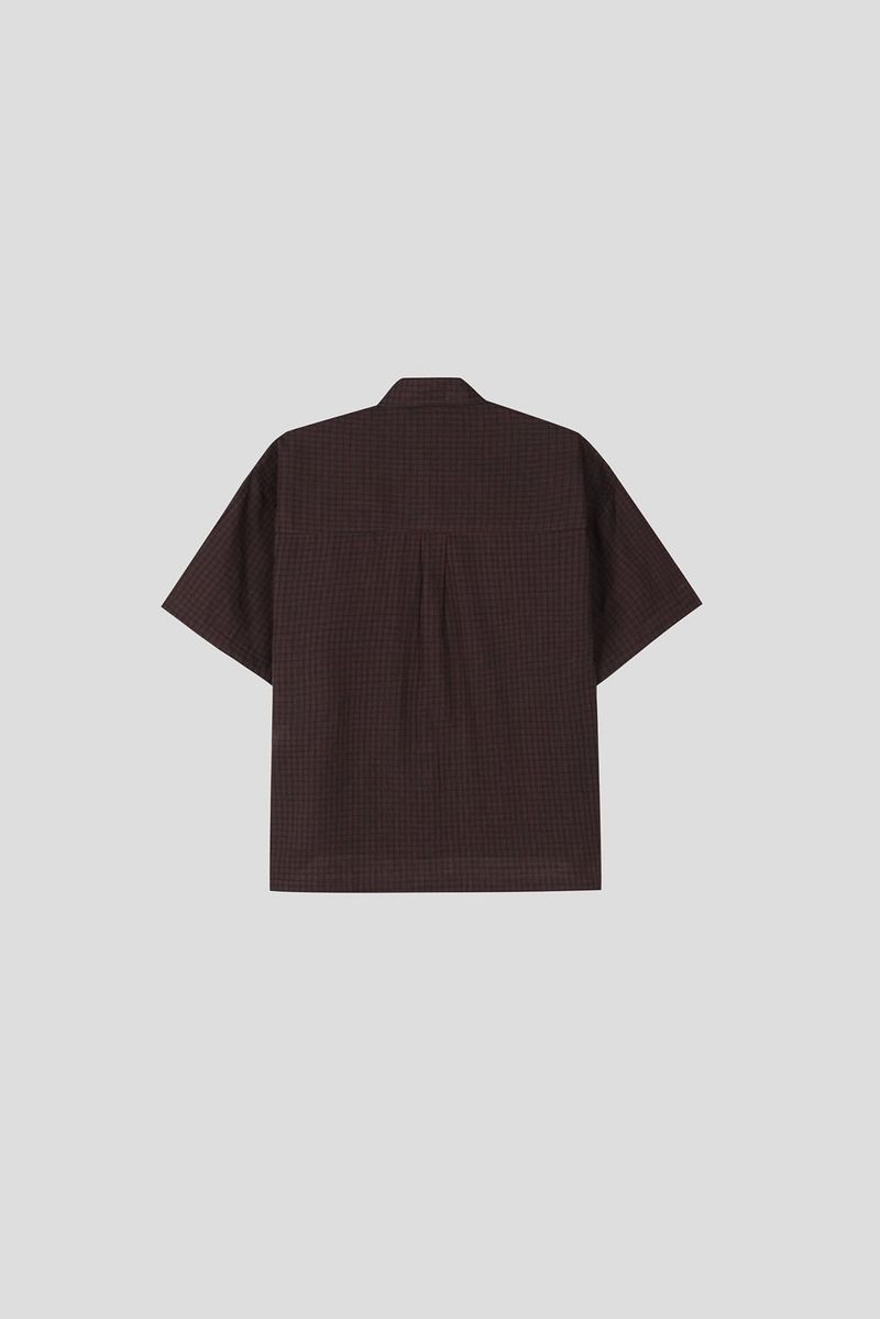 Beam Western Check Cropped Shirt