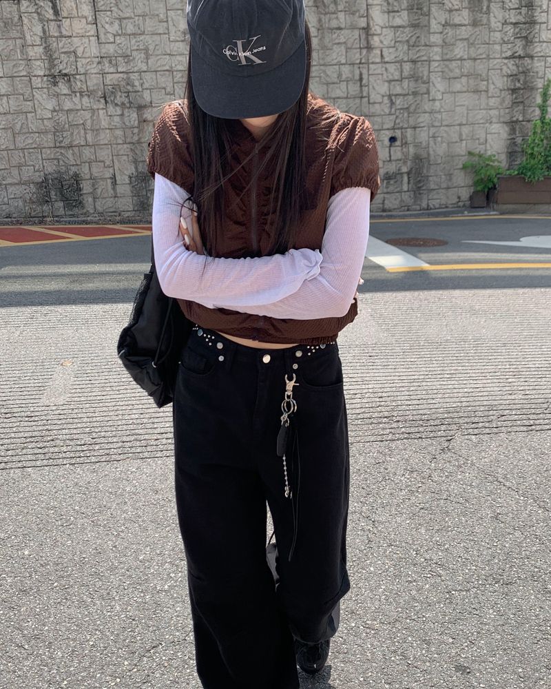 Puff shirring jumper