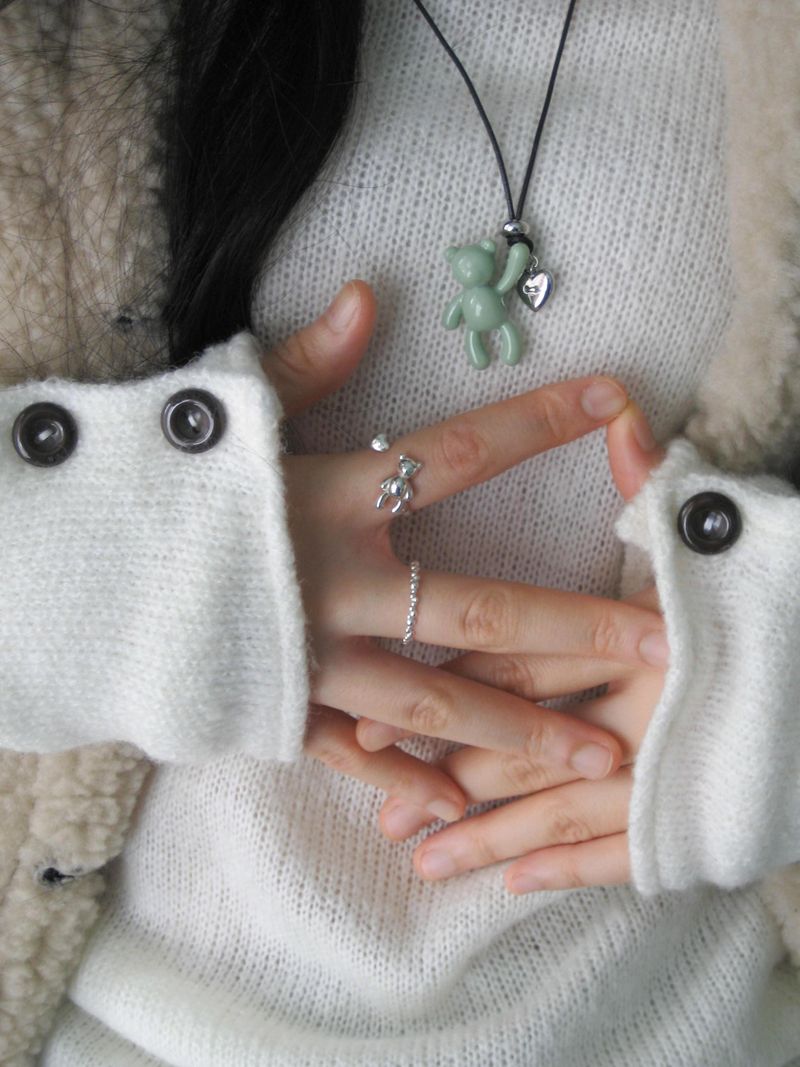 [925Silver] Bear hug ring