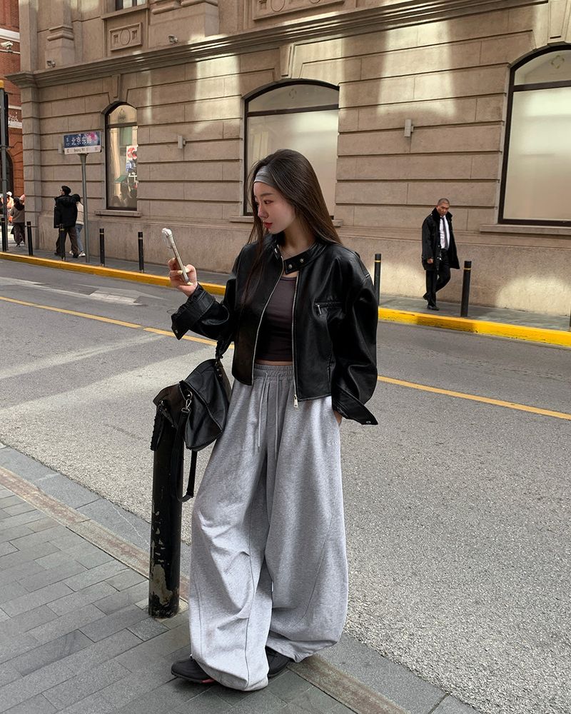 [ORIGINAL] Fib Pintuck Wide Training Two-Way Pants