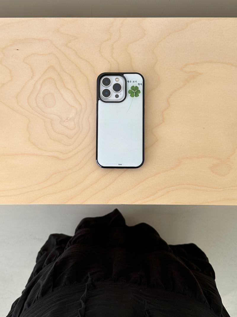 happiness than luck white case (epoxy)