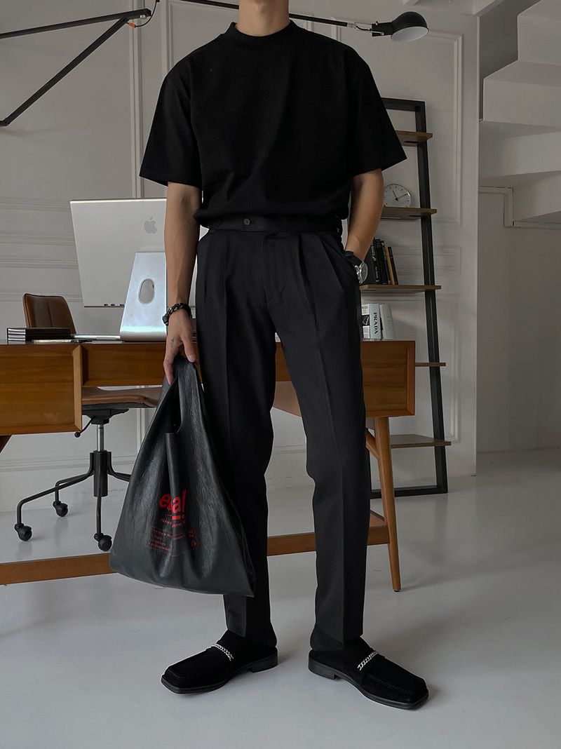 Never Free Belt Slacks (2color)