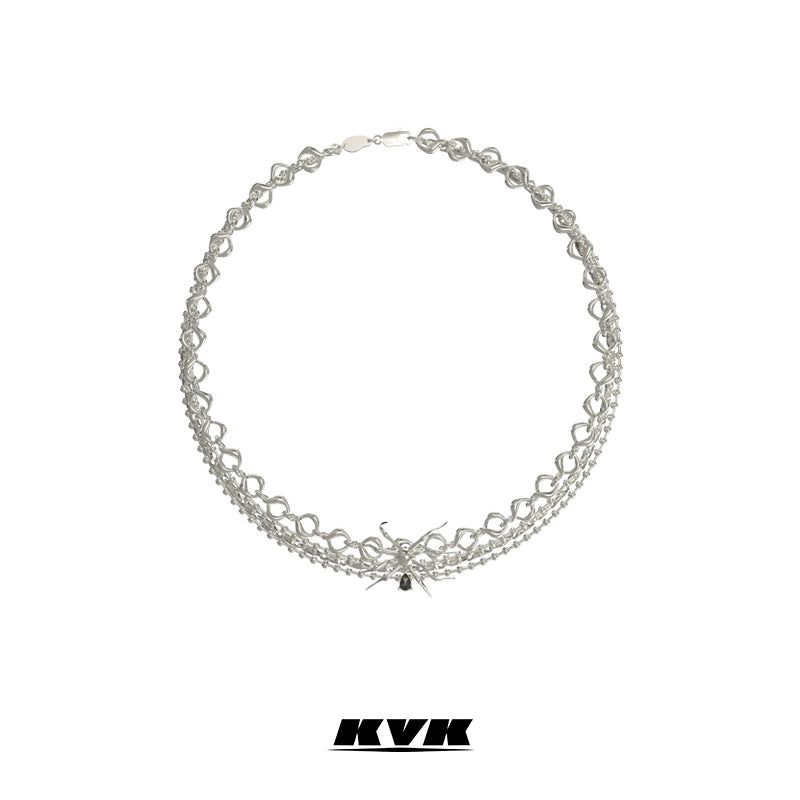 KVK（ケーブイケー）の「KVK スパイダー スパイダーマルチトラックチョーカーネックレス（アクセサリー）」