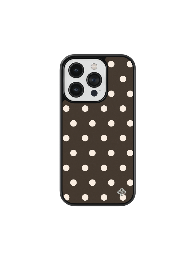 [Glass] Cocoa Dot Case (Mag safe)