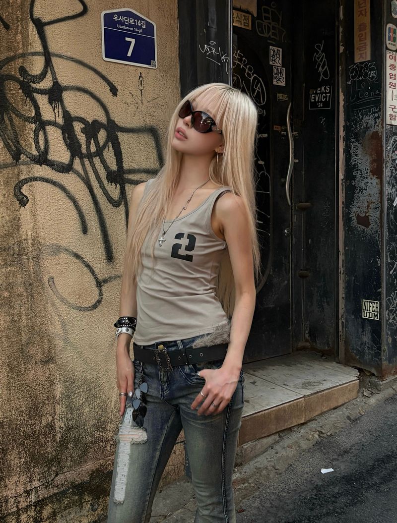 Birthdayeve（バースデーイブ）の「Vintage Number 2 Sleeveless（Tops）」