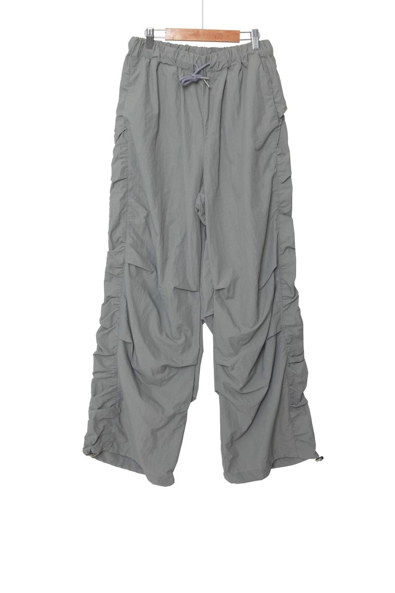 Shirring Parasuit Nylon Pants