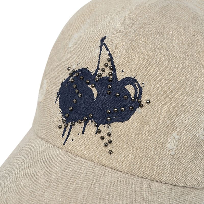 MELTING CHERRY BALL CAP [BEIGE]