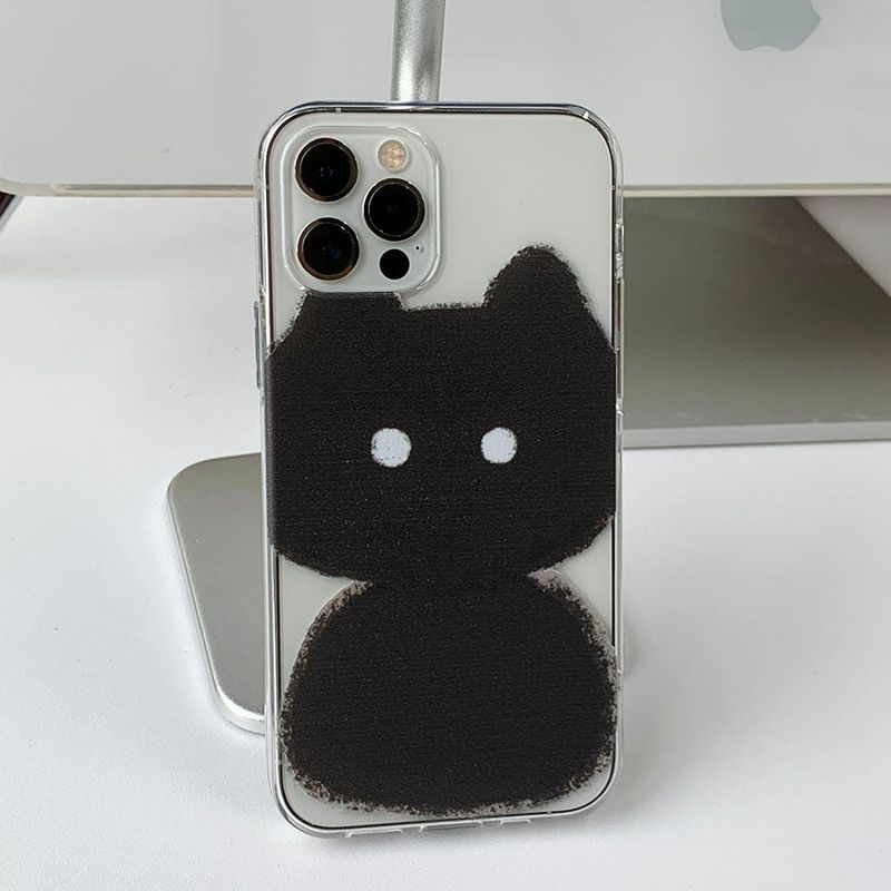 Sketch Some Cat Black Phone Case