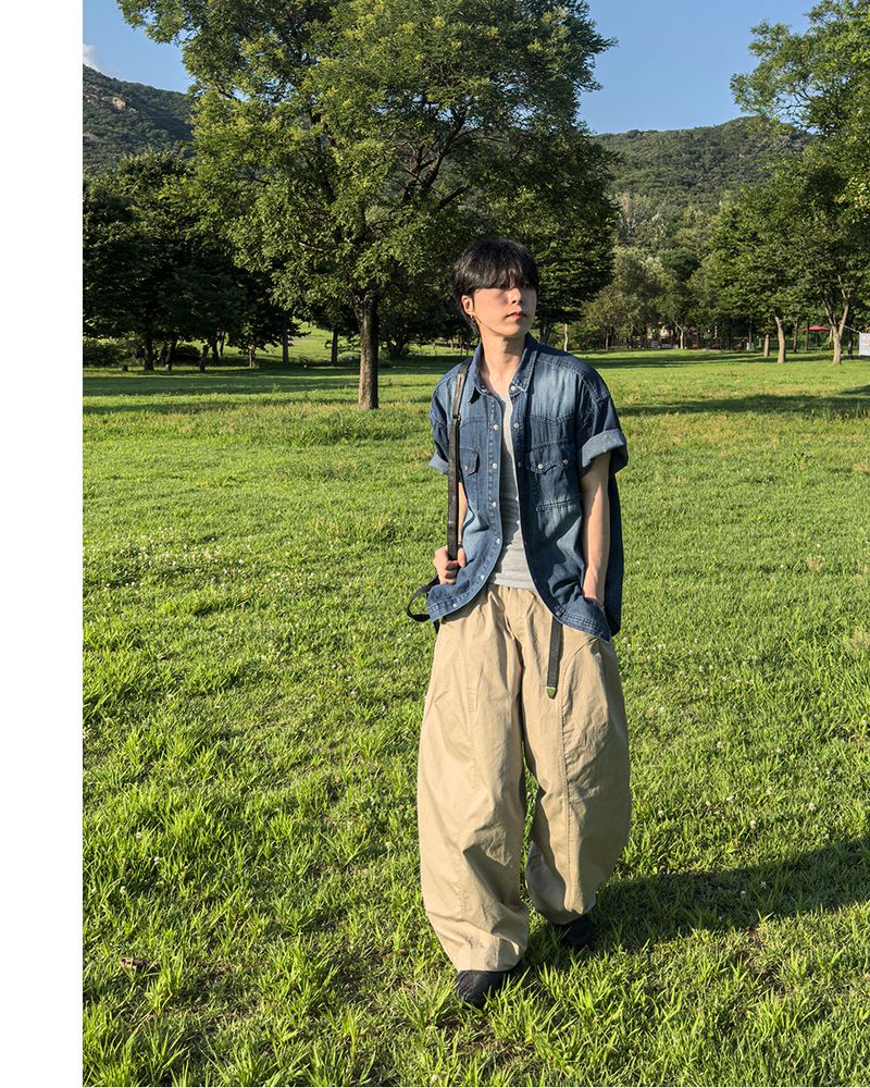 Traillin Cotton Seam One-Tuck Pants