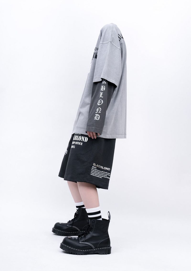 BBD Hidden Slogan Pigment T-Shirt (Gray)