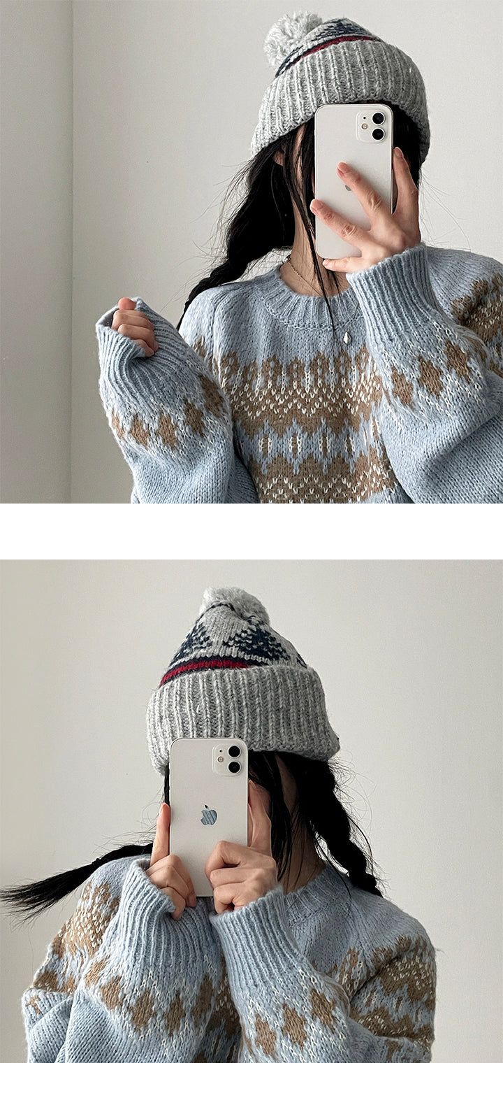 Christmas tree cherry beanie hat