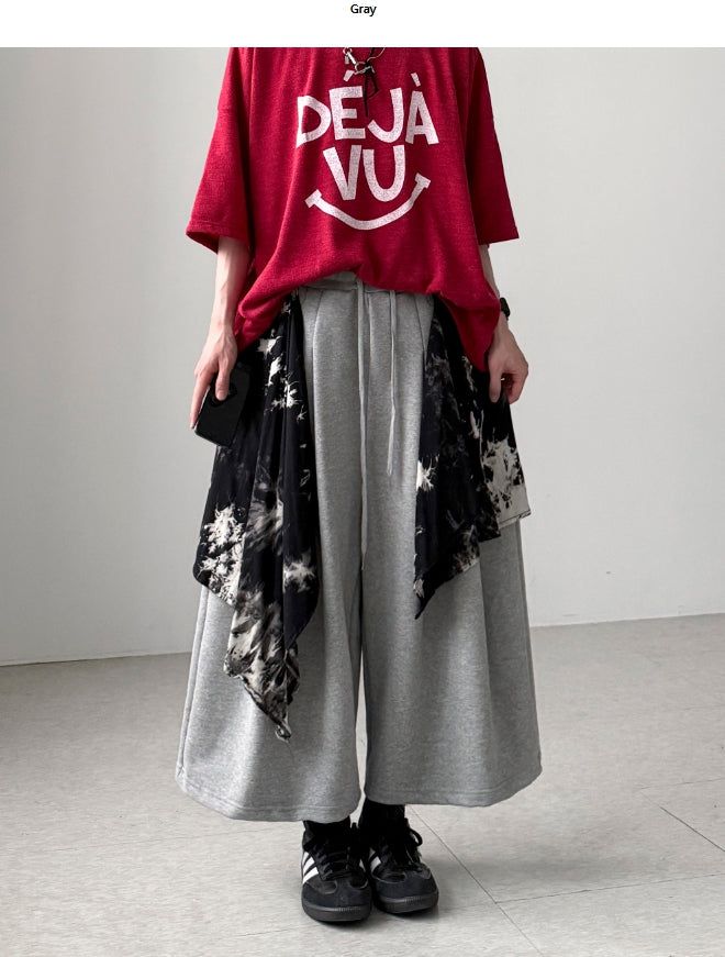Dyeing Skirt Bermuda Shorts