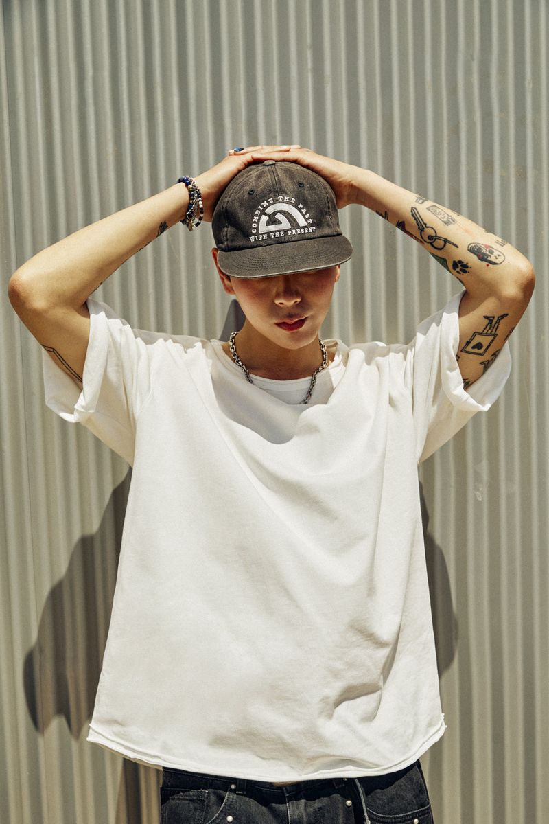 GUBIN（グビン）の「PIGMENT LETTERING BALL CAP（Hats）」