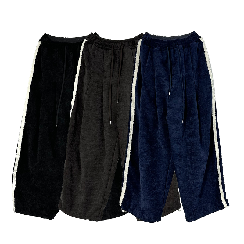 terry four pintuck pants