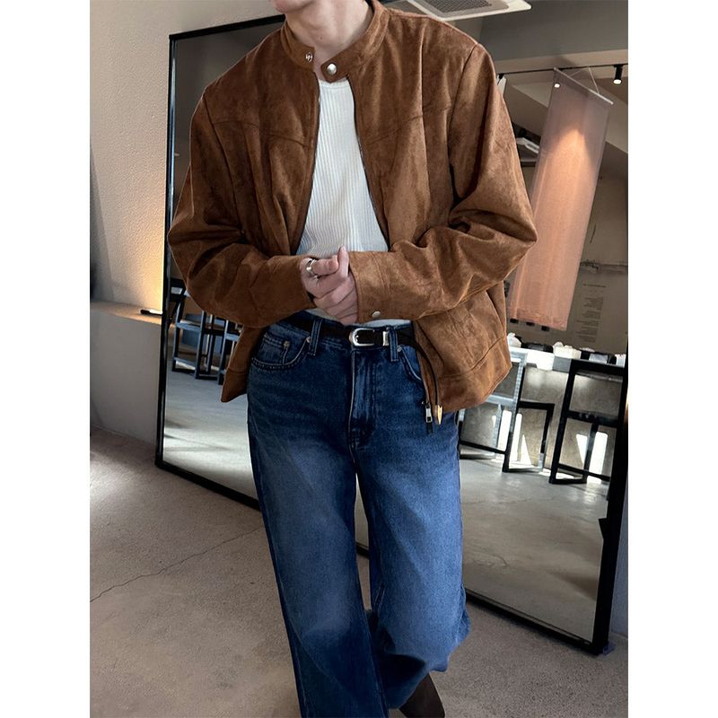 [S/F] Suede biker 2way jacket(3color)