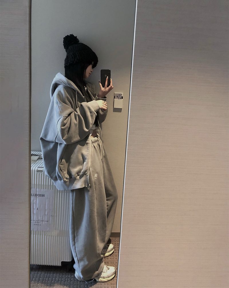 [BELLIDE MADE] Ritz, BACK RAISED PIGMENT WIDE TRAINING PANTS