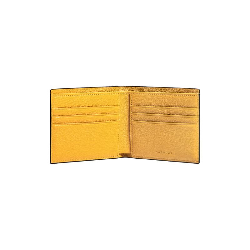 Crispe Bi-fold 6CC Wallet_Black, Yellow