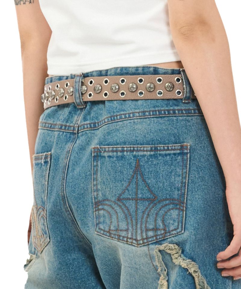 HEAVY ROCK STUD BELTS - DESERT
