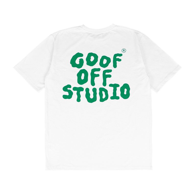 goofoffstudio(グーフオブスタジオ)の「GOOFOFF MAIN LOGO TEE - ( White - Green )(Tops)」